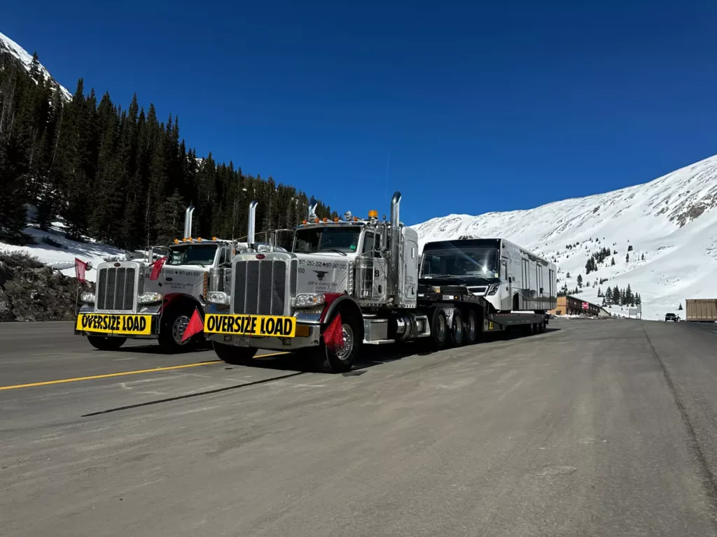 B&B trucks hauling RVs