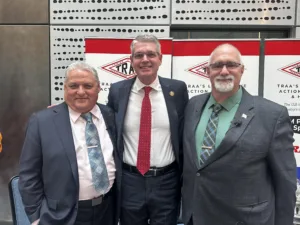 Towing professionals meeting with policymakers to discuss roadway safety and Move Over laws