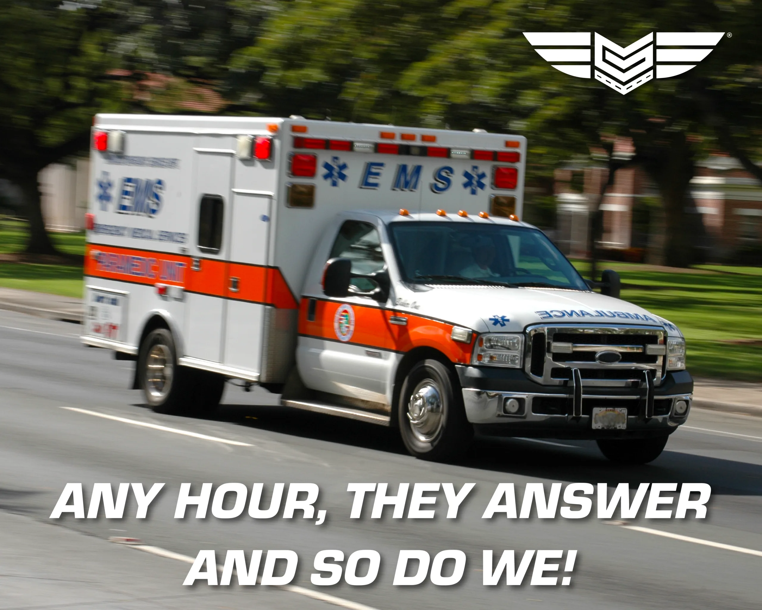 EMS paramedics and Guardian Fleet Services tow truck operators at a roadside emergency scene — emergency towing and EMS coordination