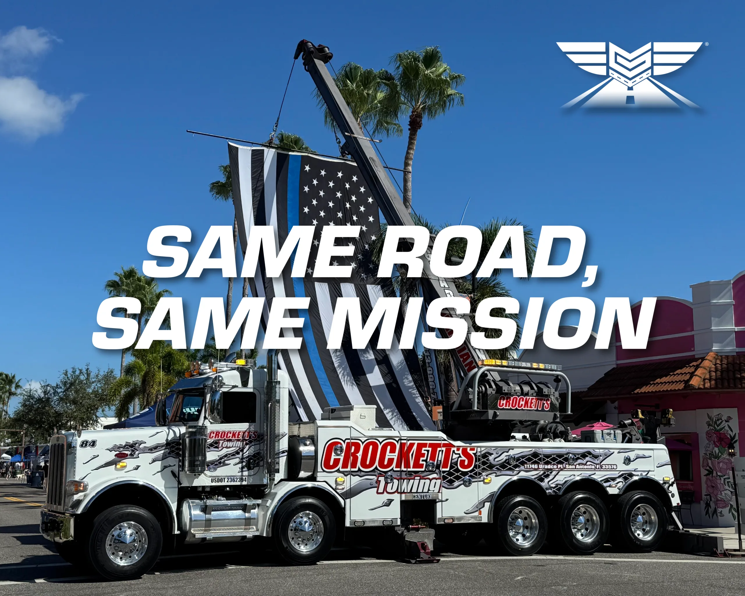 Same Road Same Mission — Guardian Fleet Services tow truck