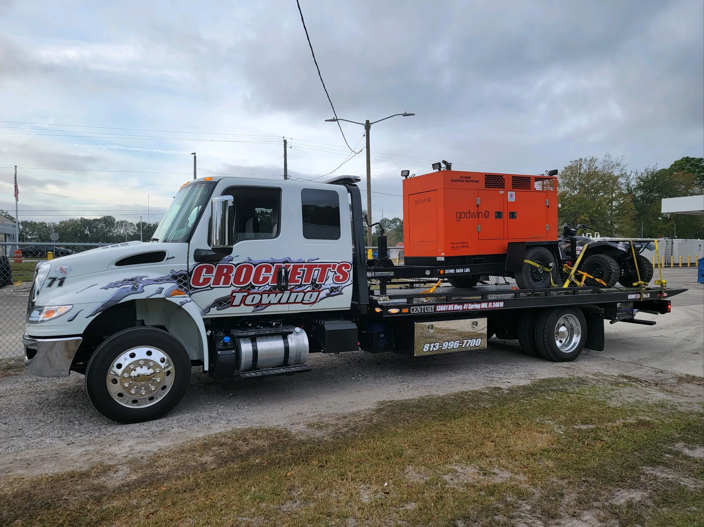 Guardian Fleet Services generator transport and pre-staging before hurricane landfall