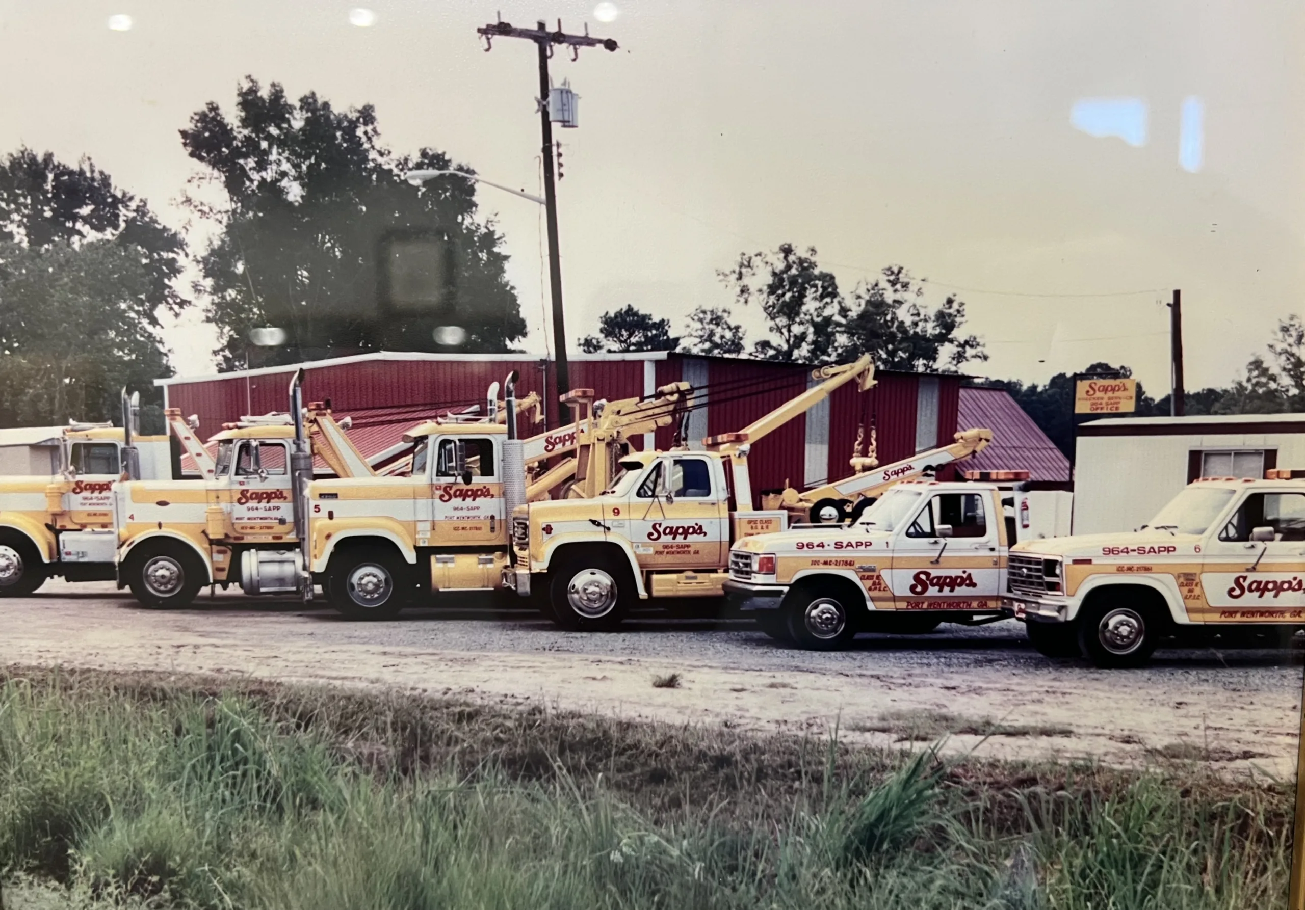 Sapp's Wrecker Service — Est. 1953 throwback photo Savannah Georgia